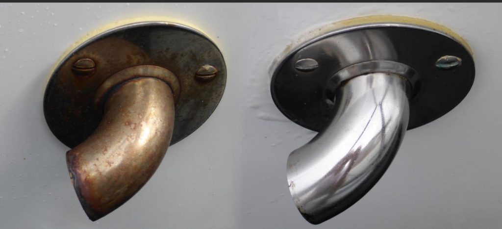 不銹鋼除銹前和除銹后的對比圖 (1)